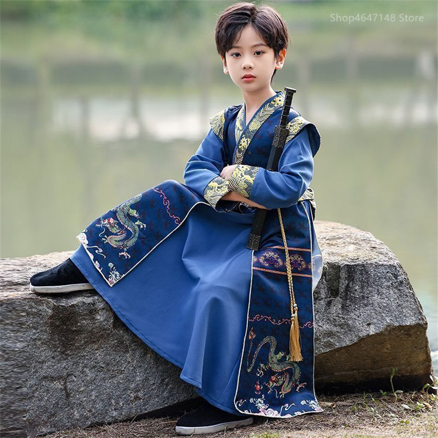 Robe traditionnelle chinoise, vêtements scolaires, Style ancien, spectacle pour enfants, étudiants, Prince moderne Hanfu, enfants Hanfu pour garçons