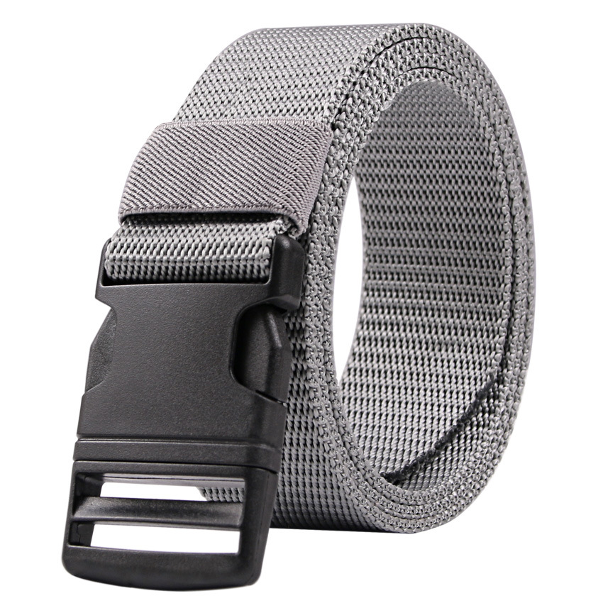 Ceinture pour hommes sans métal boucle en plastique ceinture toile de haute qualité pour ceinture en Nylon ceinture tactique ceinture tissée extérieure ceintures neutres