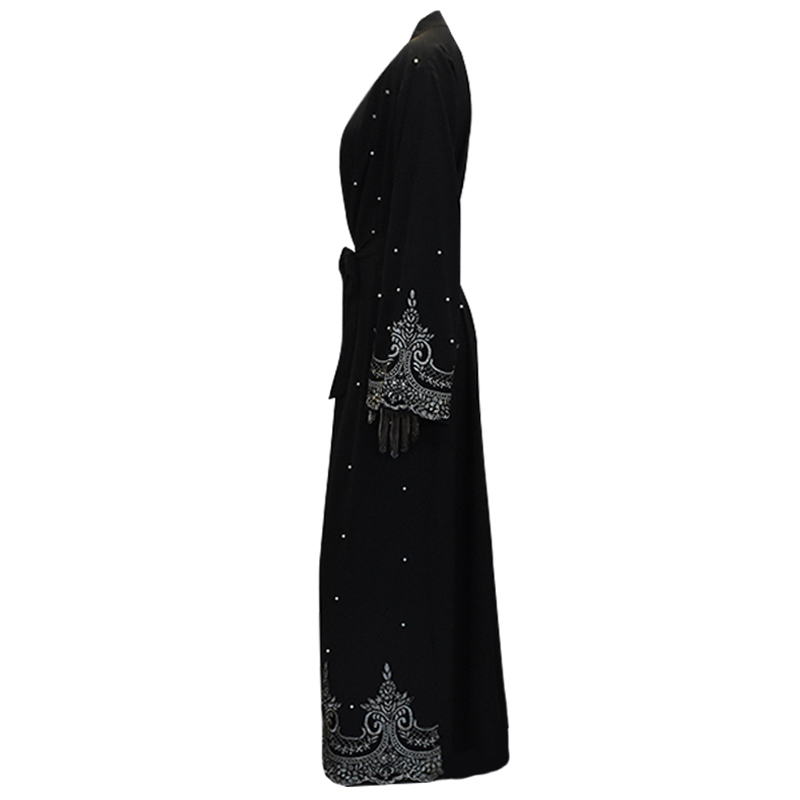 Caftan Abaya dubaï Kimono Cardigan musulman Hijab Robe Abayas pour femmes Robe Femme Caftan Marocain Qatar Islam vêtements