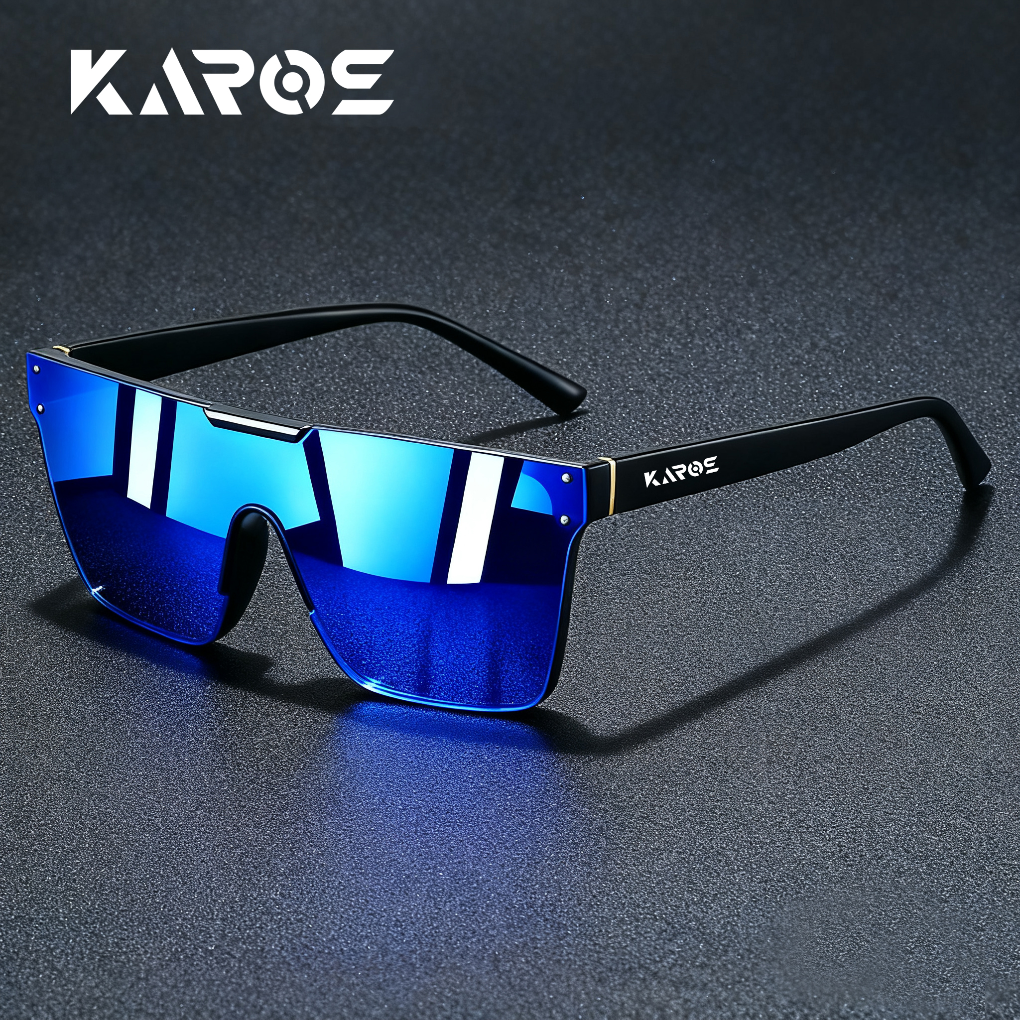 Lunettes de soleil KAROS avec technologie UV400, verres résistants aux rayures, conçues pour la pêche, la navigation de plaisance et les sorties sur la plage