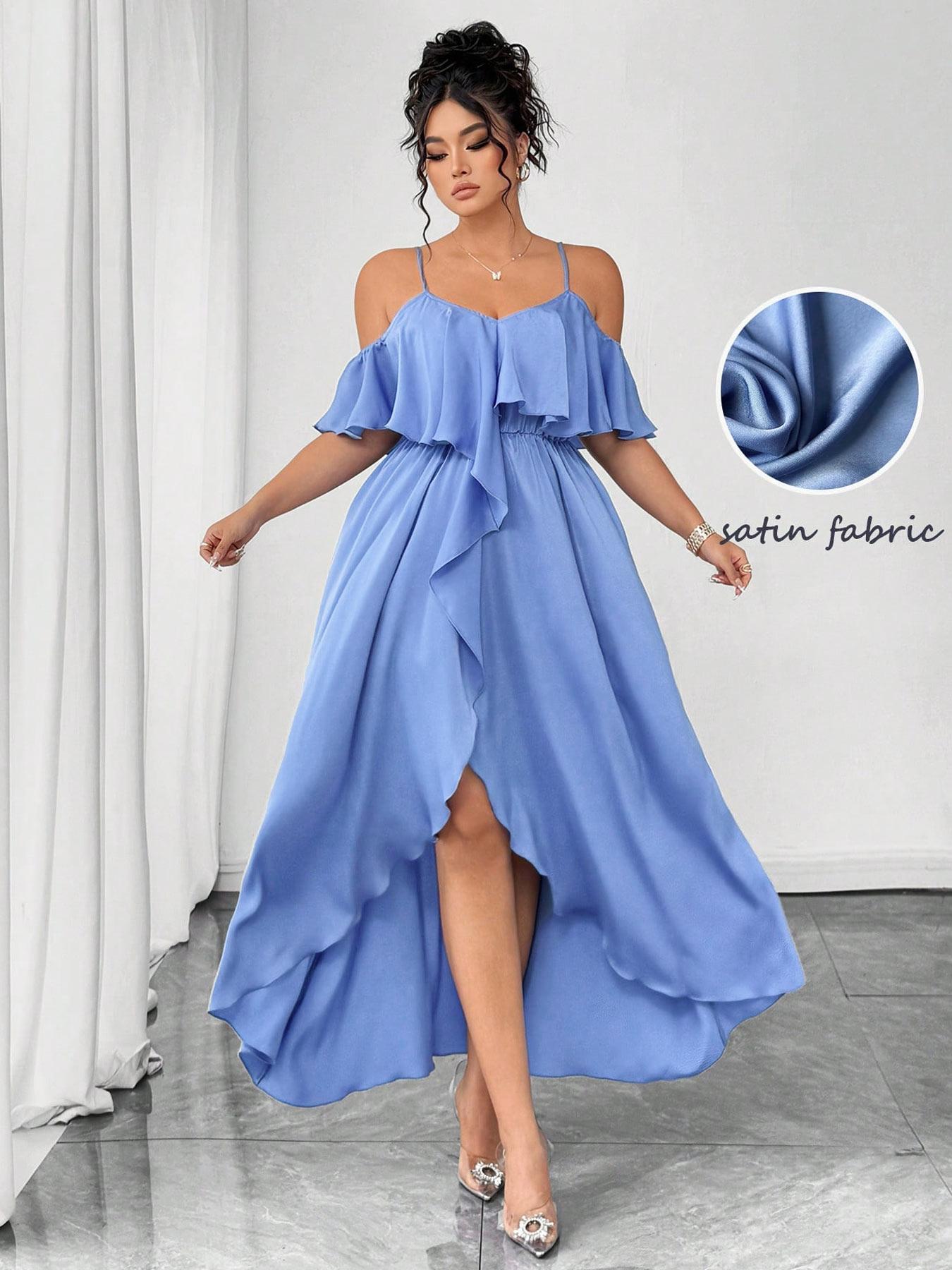 【Taille plus 】 Robe pour femme, robe élégante pour fête, vacances, mariage, vêtements pour femmes pour l'été