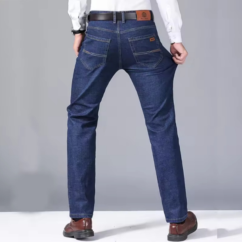 Jean droit pour homme tendance, nouvelle collection 2026, pantalon slim extensible confortable et doux, en denim, pour affaires, vêtements de marque pour homme ﻿
