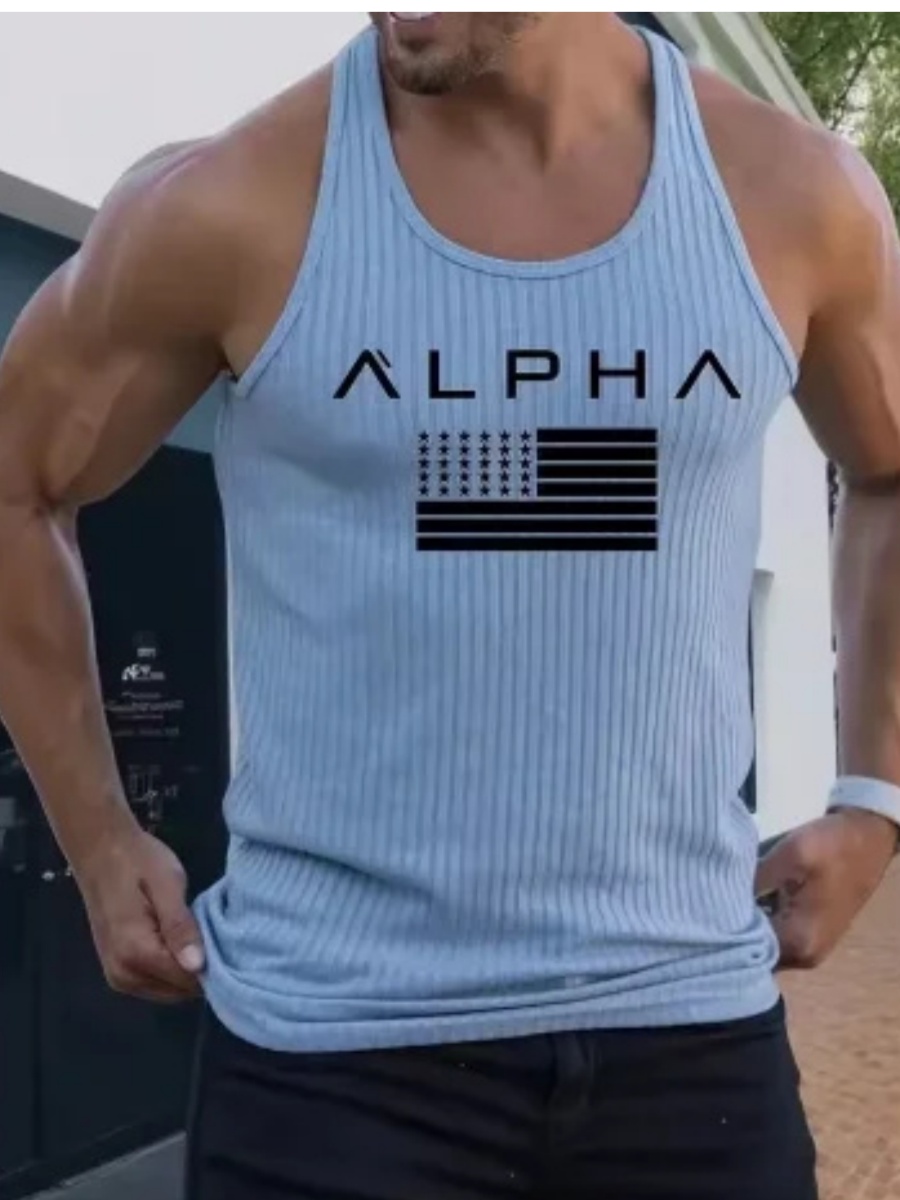 Nouveau débardeur de sport fitness pour homme, sans manches, tricoté, à rayures verticales, décontracté, amincissant, pour l'été