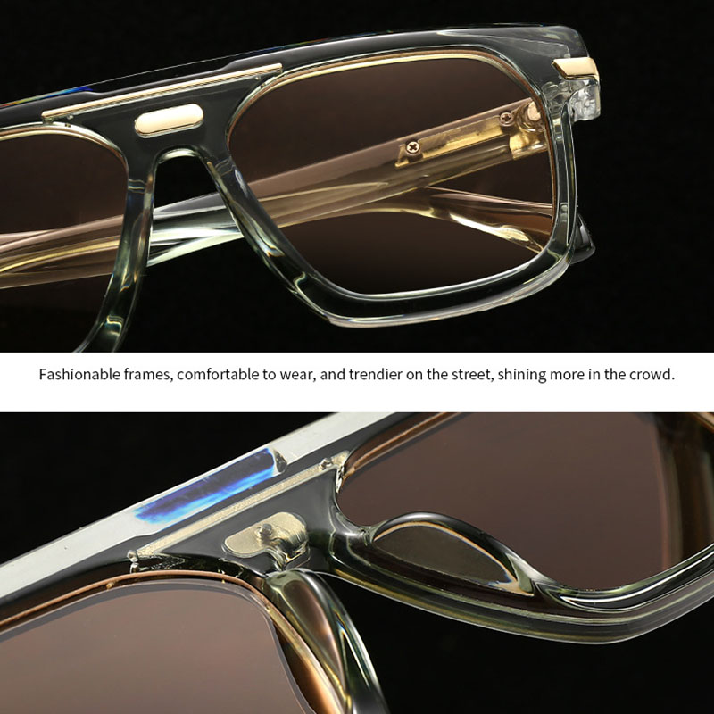 Lunettes de soleil carrées surdimensionnées pour hommes et femmes, Vintage, marque de luxe de styliste, Punk populaire, pour l'extérieur, UV400