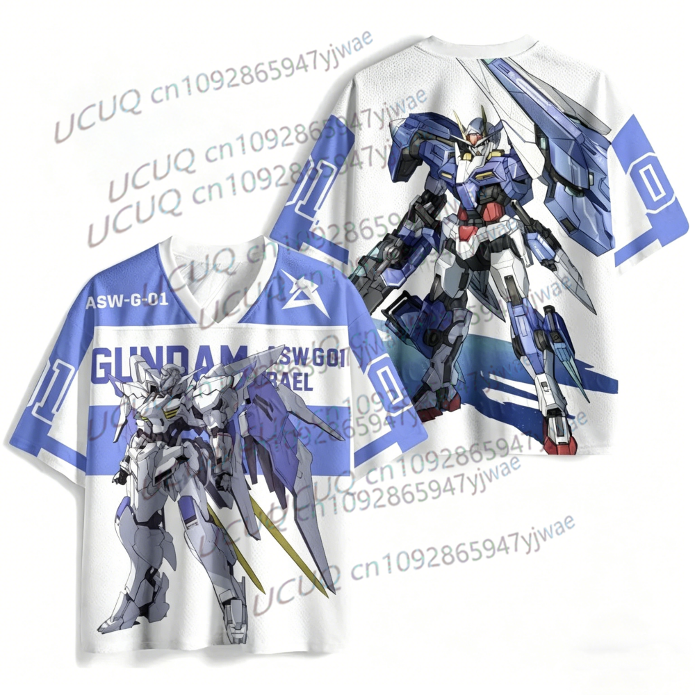 Nouveau Maillot de Football Anime Gundam Japonais 2026 pour Hommes et Femmes – T-shirt Sport Décontracté d'Été