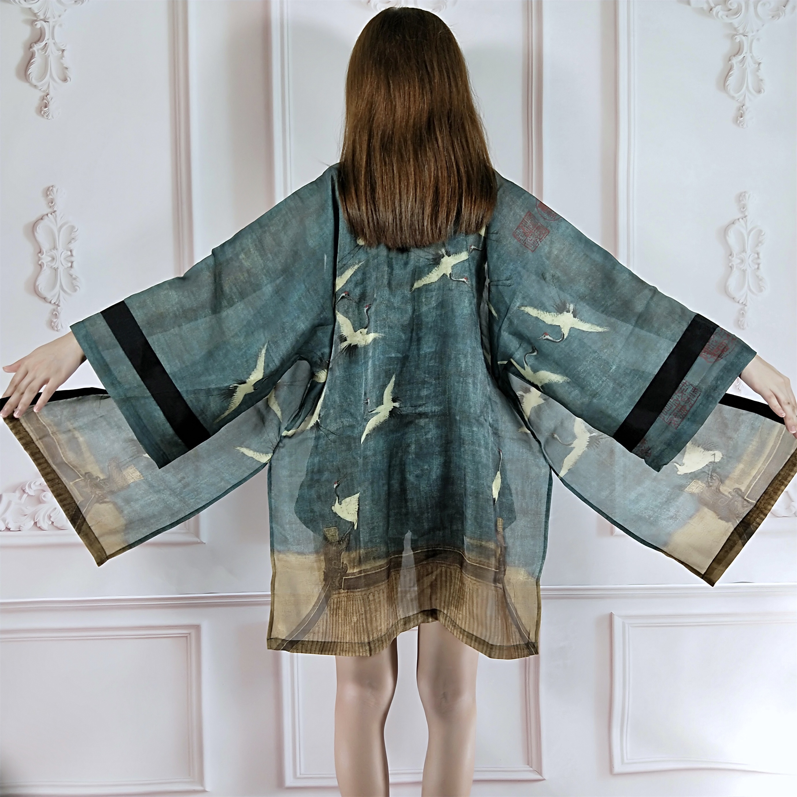 Cardigan Kimono japonais Vintage, ceinture ample, ceintures fendues, vêtements d'extérieur élégants pour femmes, veste d'été, manteau, chemisier, chemise haute