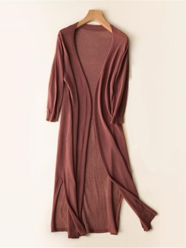 Poncho long pour femme, cardigan fin, gilet femme, manteau femme, décontracté, été, automne, nouveau, 2022