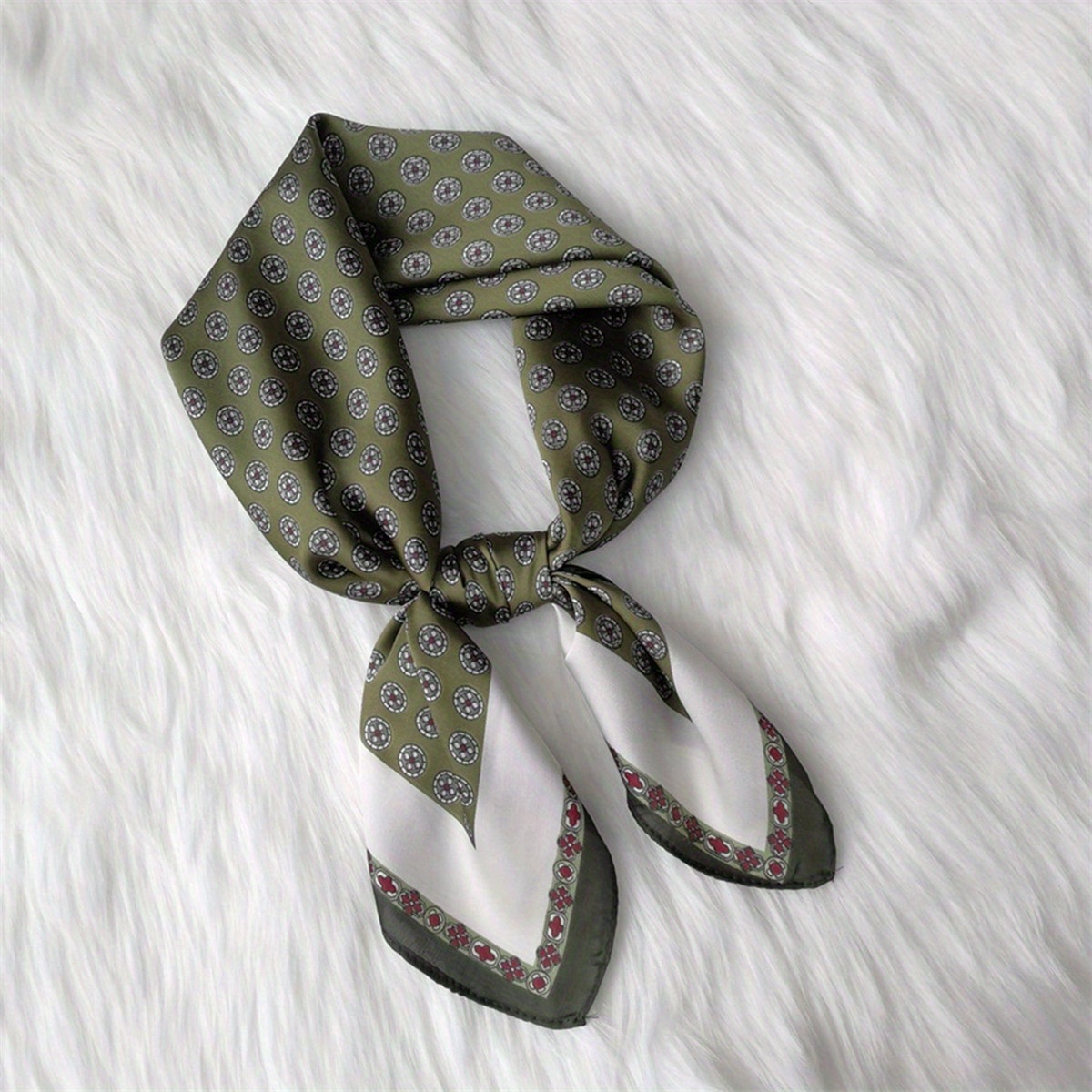 1 foulard à larges bords en imitation soie imprimé paisley pour hommes, foulard pour hommes, adapté aux occasions décontractées, aux activités de plein air,
