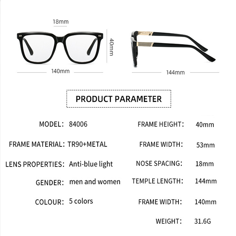 Lunettes de lecture carrées noires pour hommes, marque de styliste, Anti lumière bleue, montures transparentes, sur Prescription, à la mode, 2025