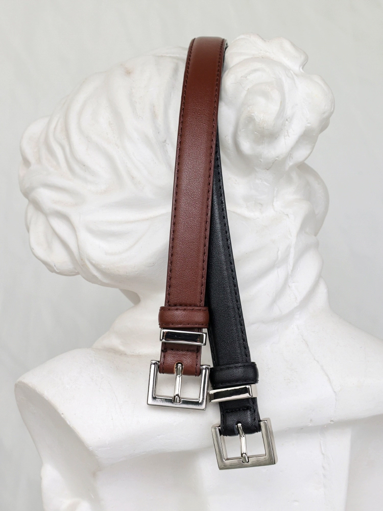 Ceinture carrée en cuir véritable pour femme, ceinture en cuir de vachette, décoration de taille de luxe, mode coréenne, haute qualité