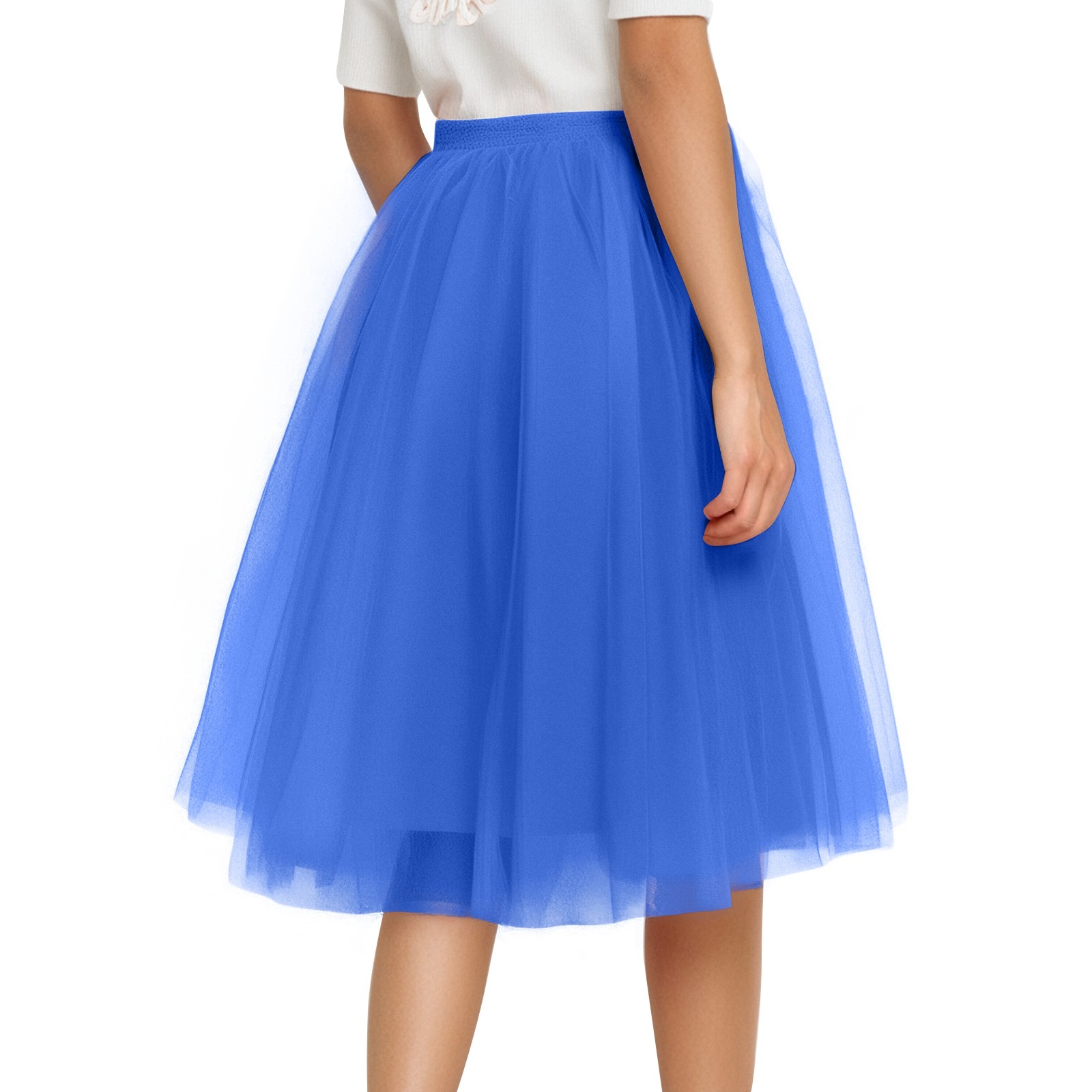 Jupe Tutu pour femmes, jupe rétro de fête en Tulle, jupon Rockabilly, sous-jupe, robe de danse, jupe en maille Cosplay, années 50