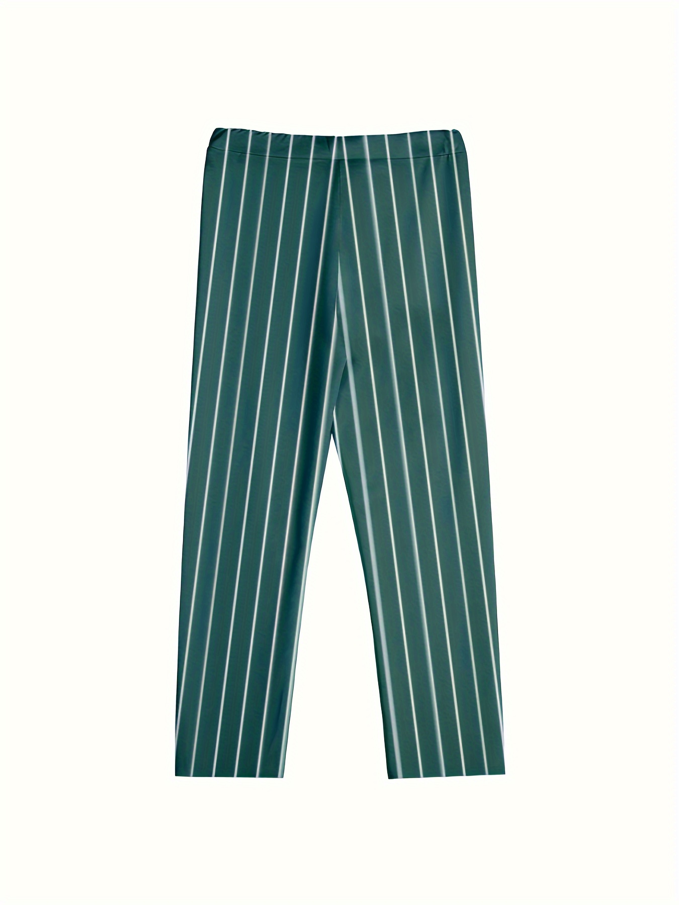Pantalon décontracté à coupe droite pour homme – Polyvalent et élégant ; Pantalon habillé rayé coupe ajustée pour un look professionnel raffiné.