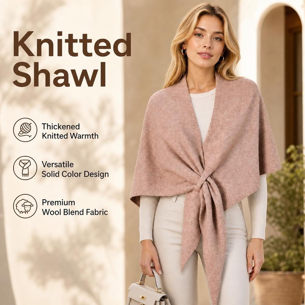 Nouveau châle écharpe triangulaire tendance pour femme, en mélange de laine, épais et chaud, idéal comme écharpe d'épaule, cadeau d'hiver de haute qualité.