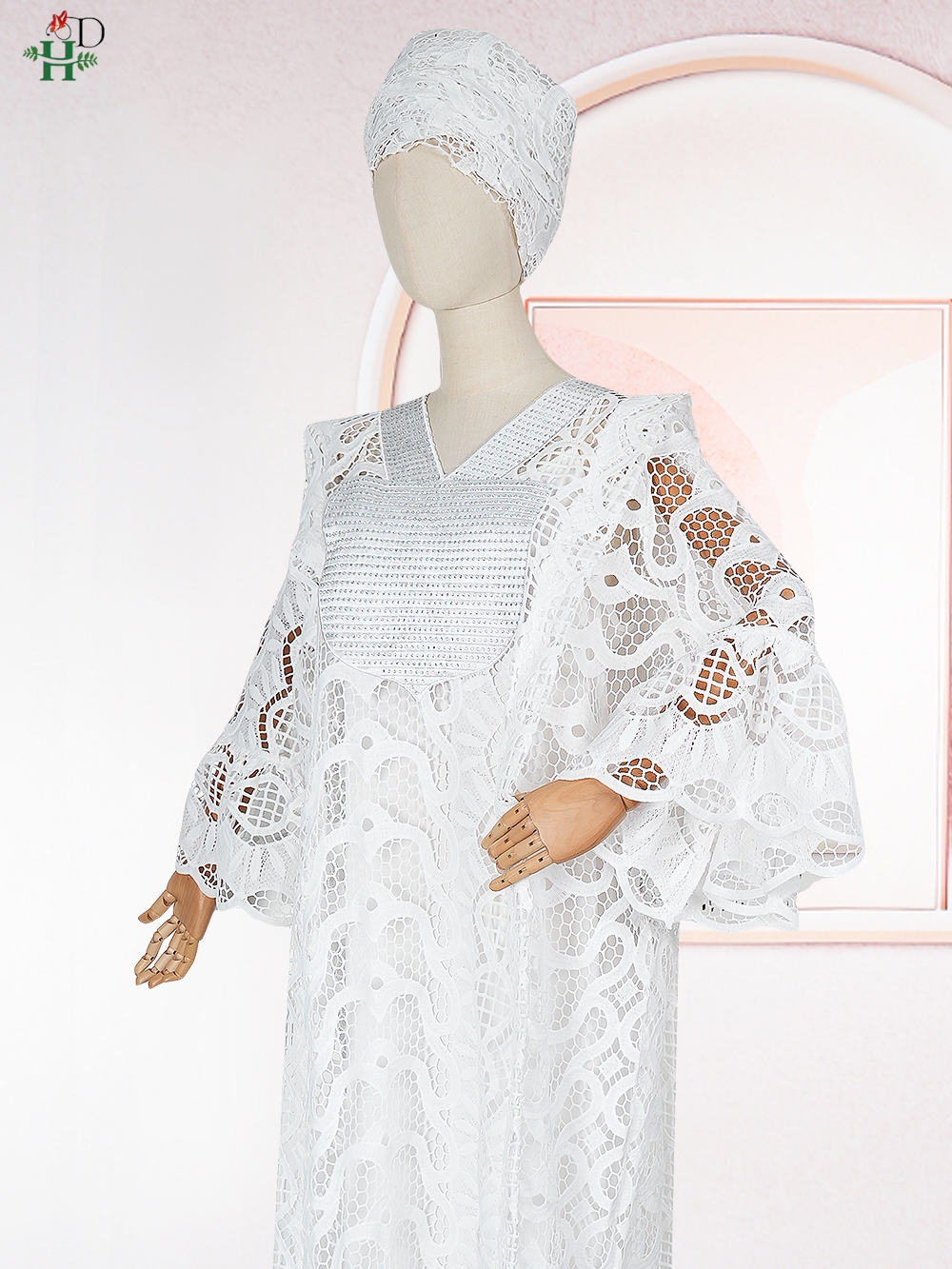 2025 nouvelle robe africaine grande taille pour les femmes élégant dubaï turquie vêtements de fête de mariage 2 pièces robe église dentelle blanche Ihram vêtements