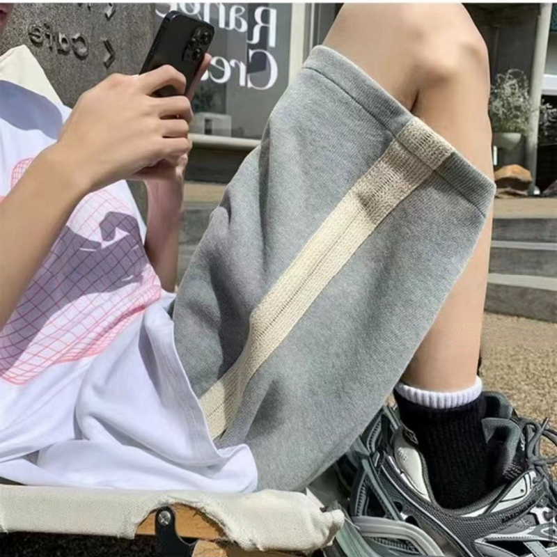 Short d'été à taille haute pour femmes, vêtement de sport à 5 points, jambes larges, longueur genoux, élastique, décontracté