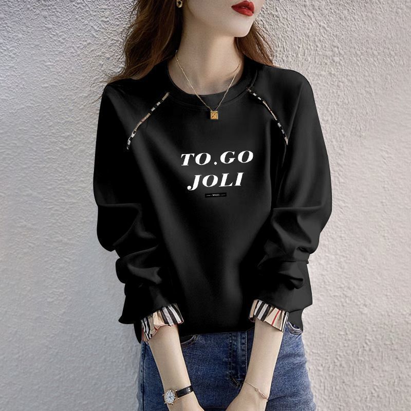 2025 avec T-shirt imprimé haut pour femmes vêtements en coton ample blanc femme T-shirt noir Simple pas cher élégant élégant et jeunesse T-shirt