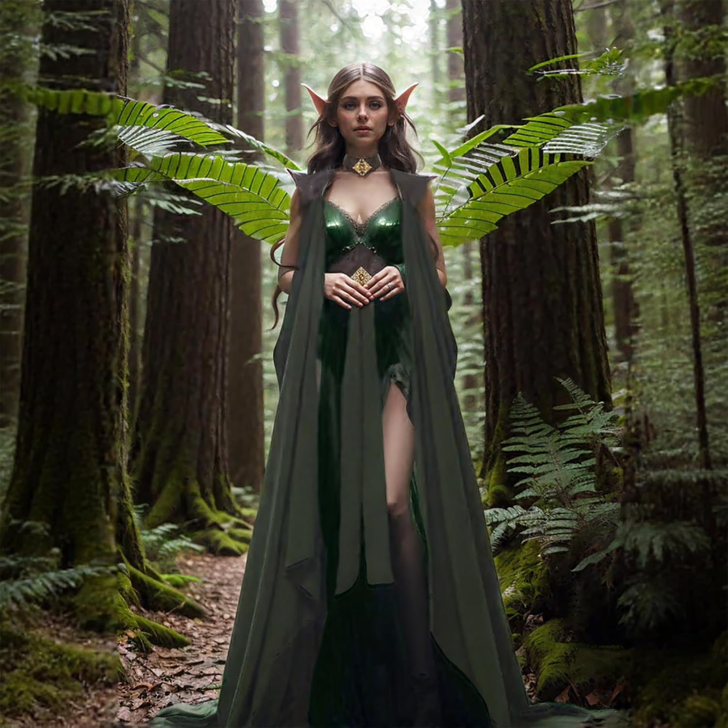 Cape médiévale pour femmes, cape de fée elfe vintage, capelet, costume de cosplay de la Renaissance pour Halloween