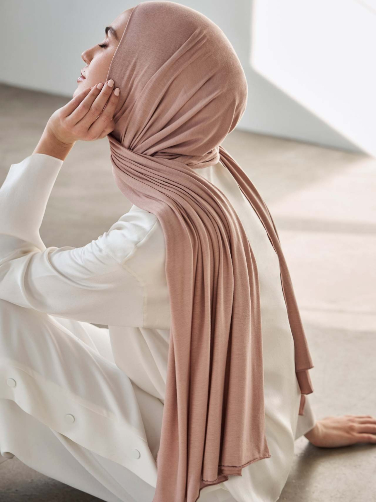Ensemble Hijab et sous-bonnet en jersey modal 29 couleurs – Foulard musulman en coton doux et élastique de qualité supérieure, turban, bonnet, hijab saoudien