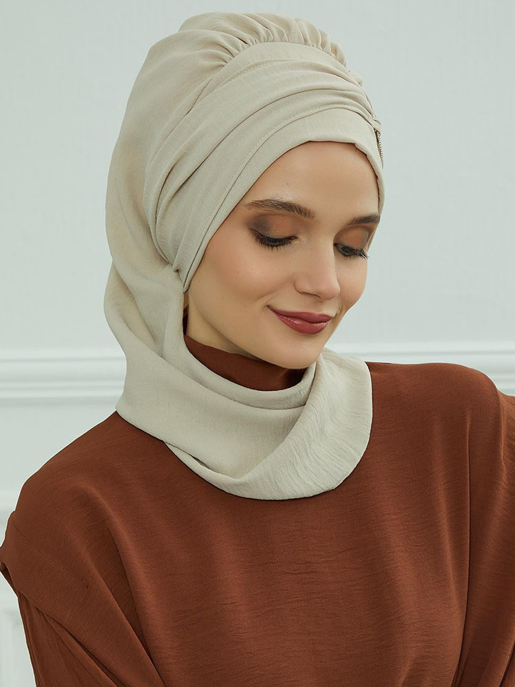 Ramadan musulman intérieur Hijabs pour femme Turban Hijabs avec casquette islamique musulman Jersey foulard chapeaux femmes musulmanes vêtements