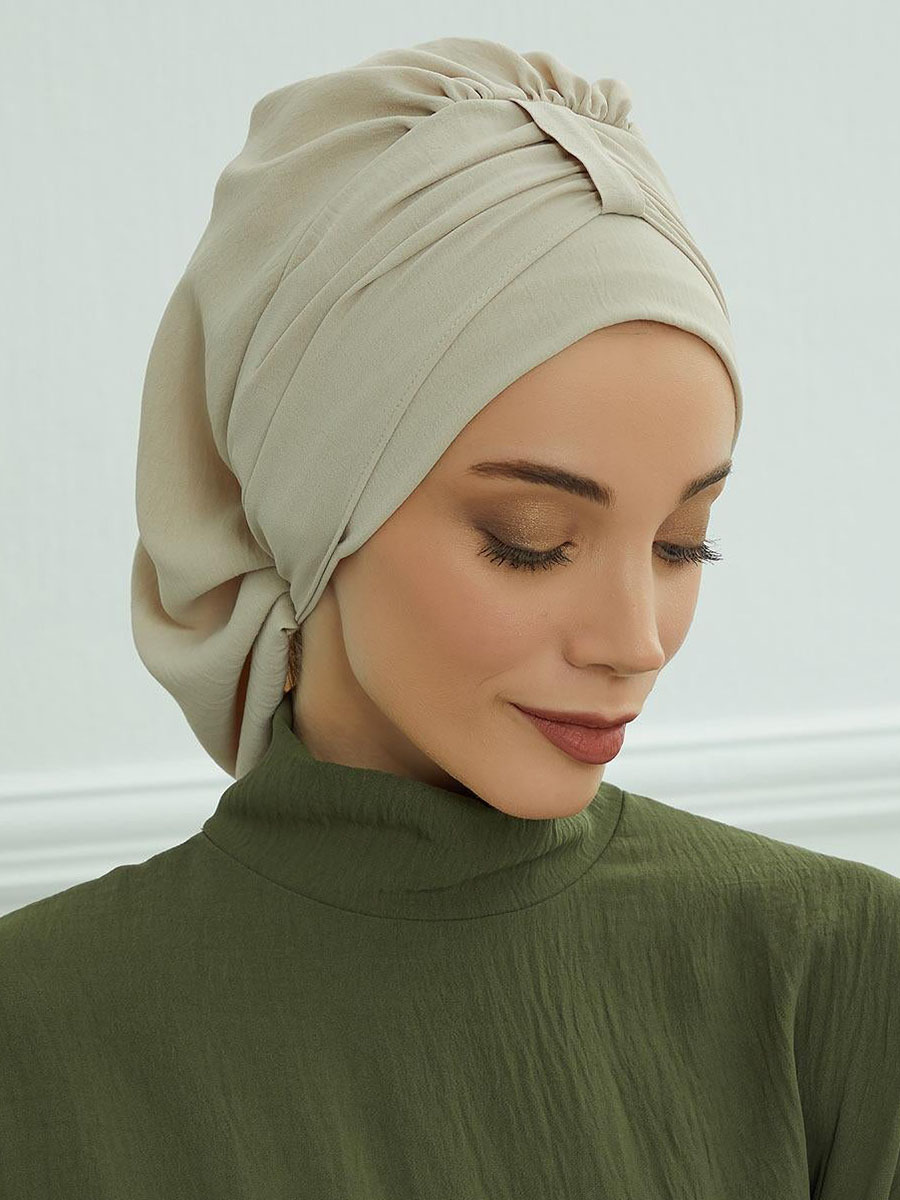 Turban musulman instantané, couleur Pure, chapeau intérieur extensible, Hijabs pour casquettes, prêt à porter, foulard sous le Bonnet pour femmes