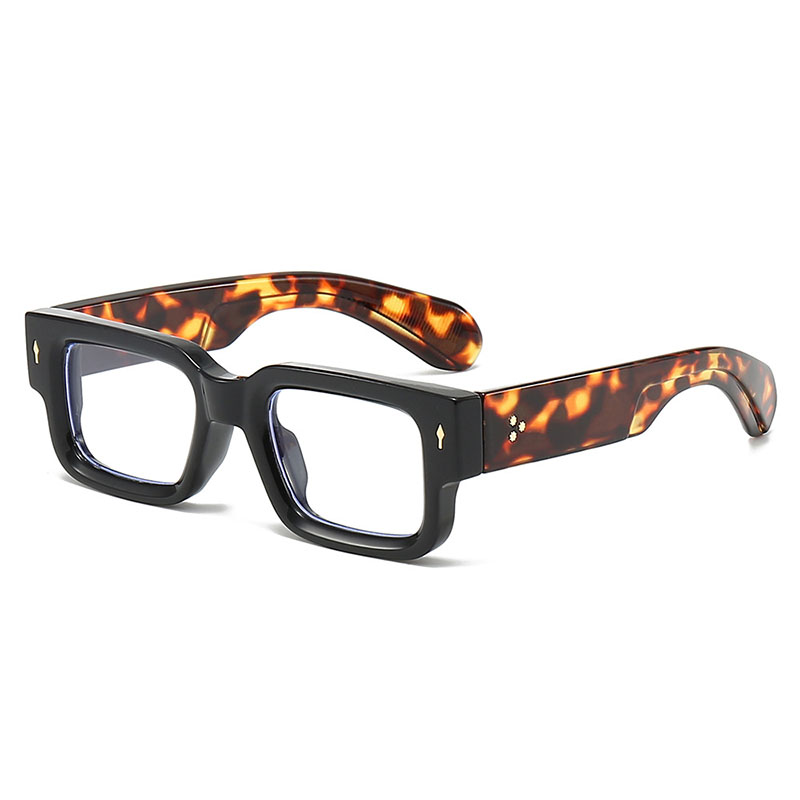 Lunettes rectangulaires anti-lumière bleue pour hommes et femmes, monture optique, lunettes de myopie, bord optique, mode, nouveau, 2023