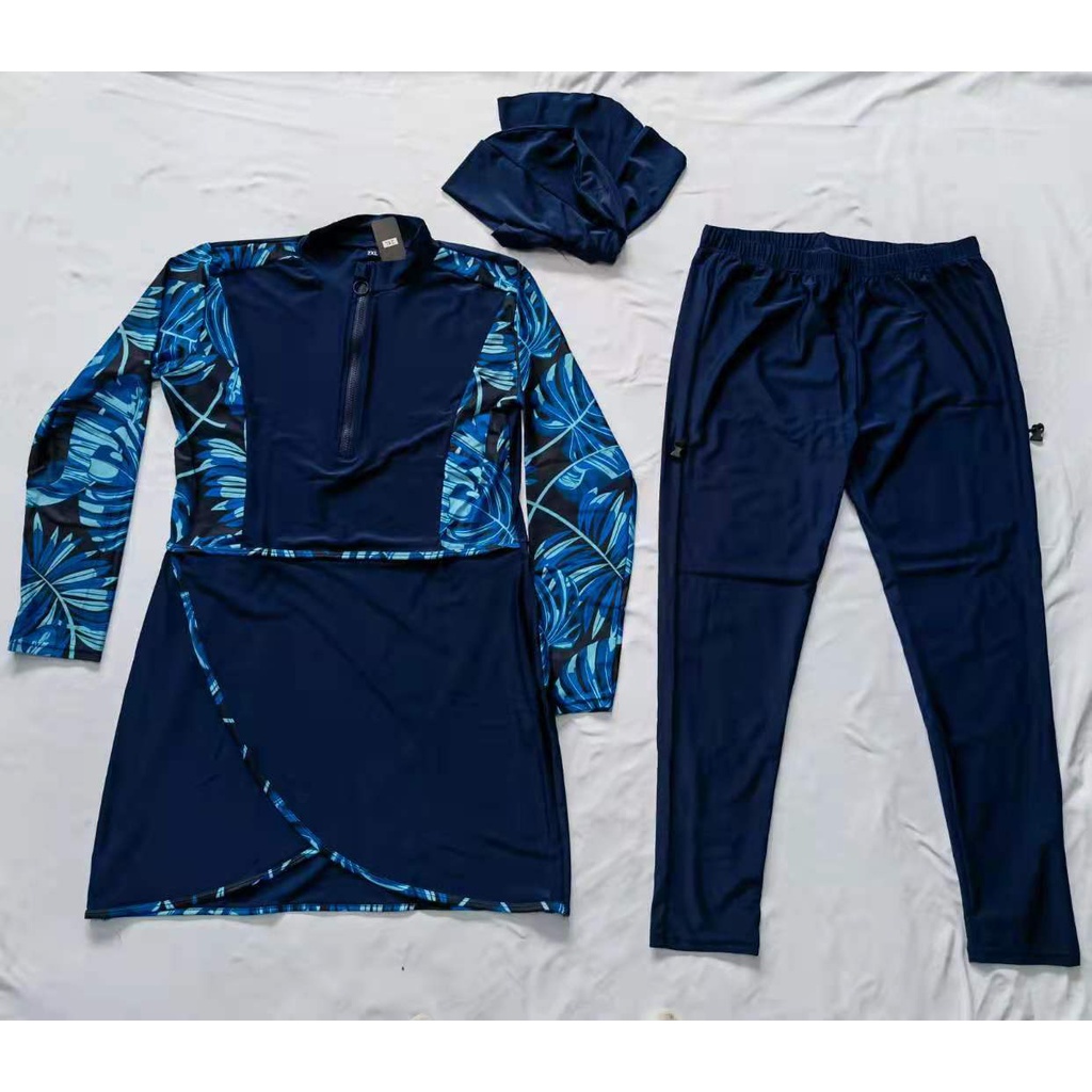 3 pièces/ensemble femmes vêtements musulmans maillots de bain musulmans à manches longues Sport Maillot de bain Burkini natation Maillot Bain Femme Musulmane costume