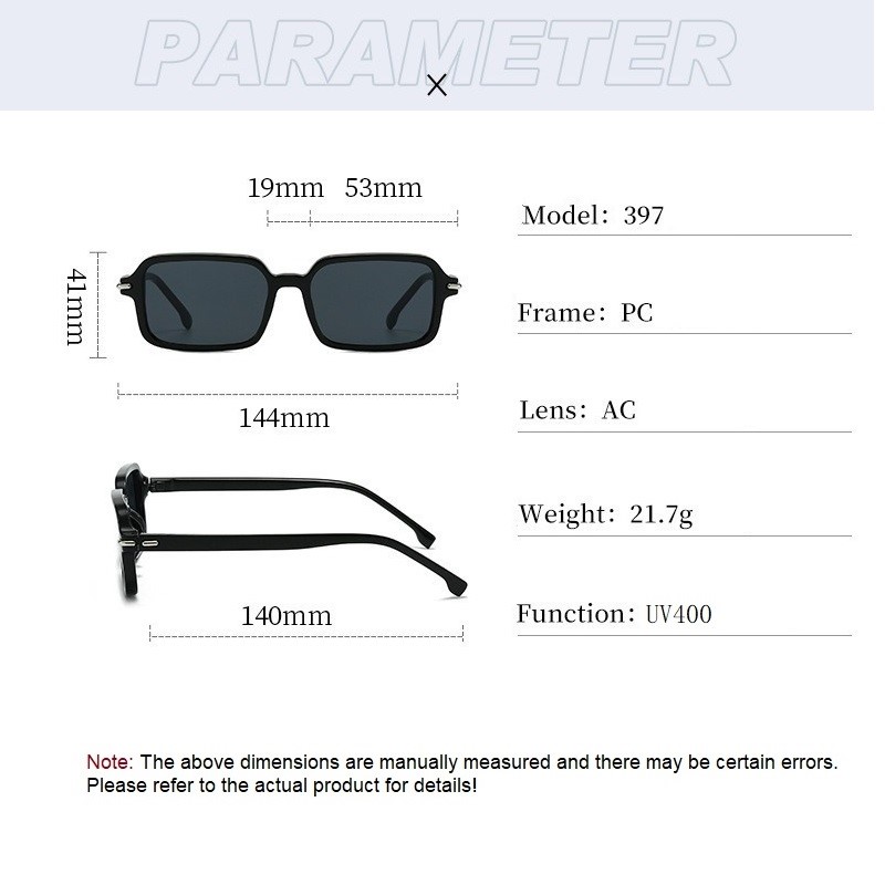 Lunettes de soleil rectangulaires tendance pour hommes et femmes, lunettes de soleil de créateur, marque de luxe, style rétro, petites et étroites, lunettes de soleil carrées pour homme.