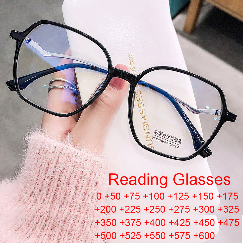 Lunettes pour Vision 2 2.25 3 Plus, à la mode, Anti lumière bleue, carrées, lentilles claires, verres optiques de lecture pour femmes