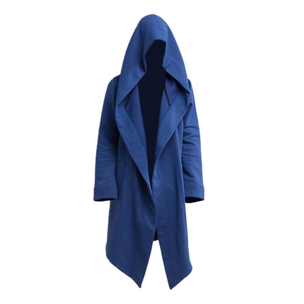 Hommes manteau gothique sweats à capuche robe noire Hip Hop manteau à capuche mode veste ouverte manches longues cape Halloween manteaux