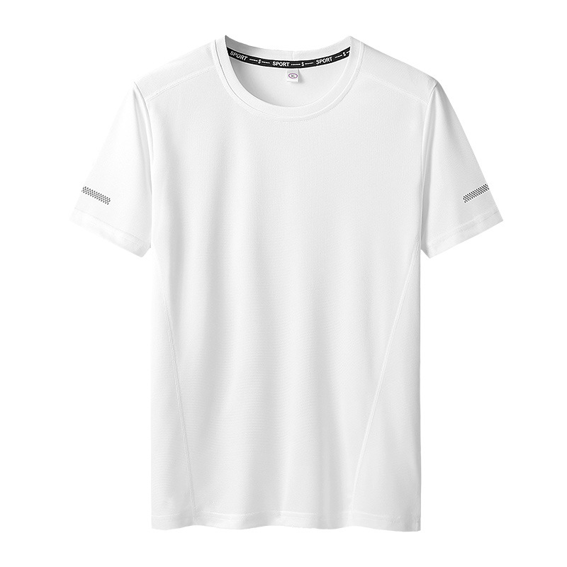 T-shirt grande taille 9XL pour hommes T-shirt à séchage rapide pour hommes col rond grande taille à manches courtes T-shirt surdimensionné