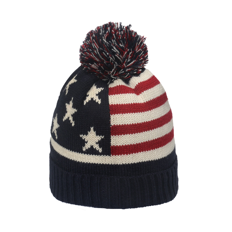 Bonnet d'hiver en tricot à revers pour hommes et femmes, bonnet chaud pour jeunes garçons et filles, sensation américaine, sports de plein air, casquettes de ski et de randonnée