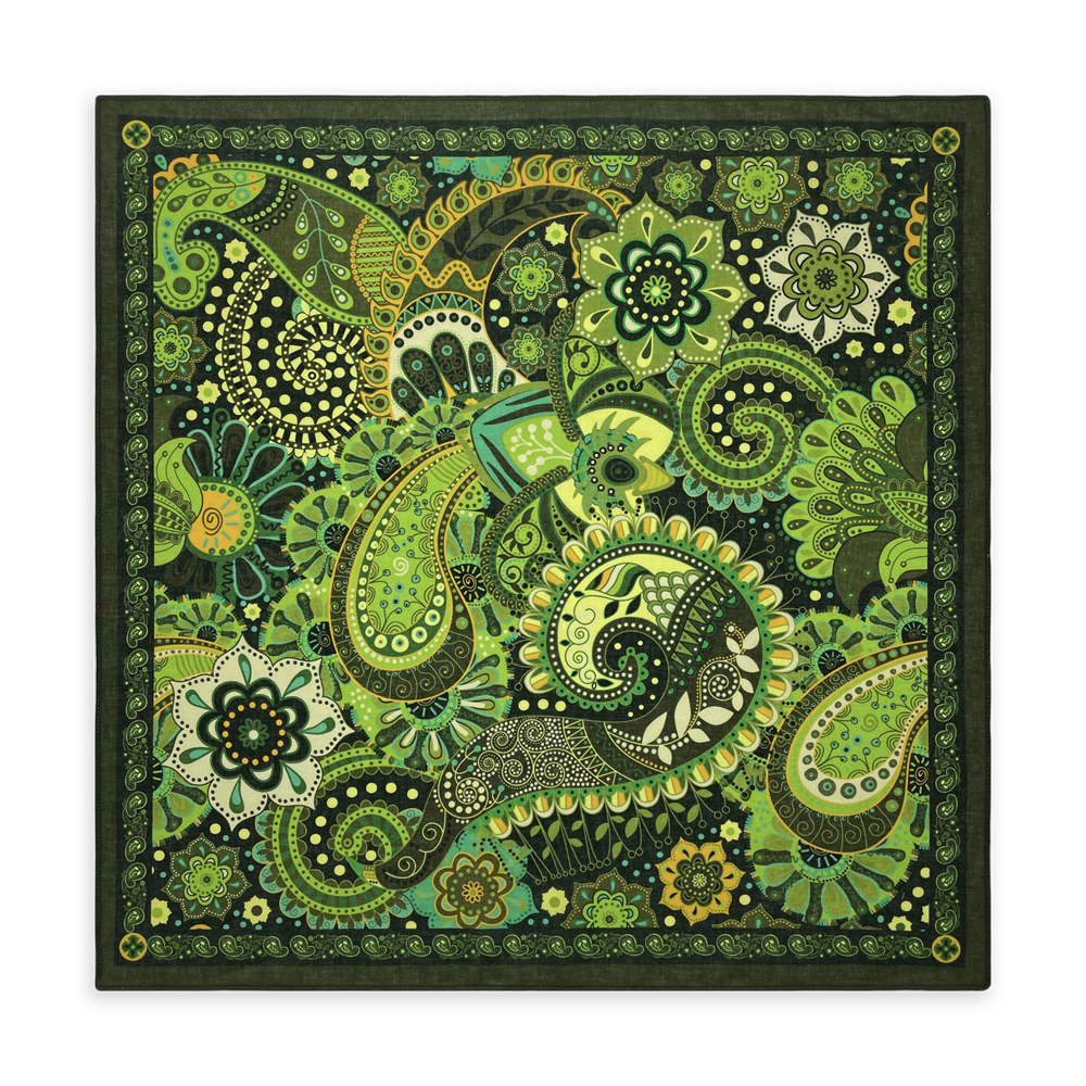 Nouveau design tendance, magnifique foulard carré en coton 100% pour femme, style rétro hip-hop, motif floral, bandana, cadeau pour femmes/filles