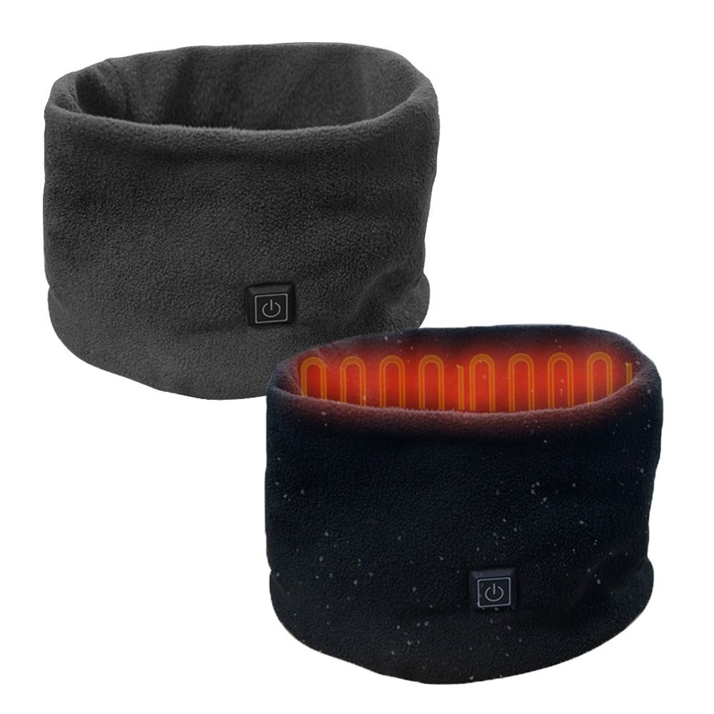 Écharpe chauffante USB tendance pour l'hiver, en polaire, portable, à température réglable, douce, pour le cou, idéale par temps froid