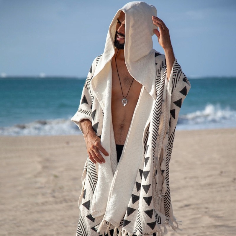 Cardigans de toutes formes pour hommes, amples et décontractés, vêtements de Protection solaire de plage, Style bohème, châles imprimés de vacances, nouvelle collection