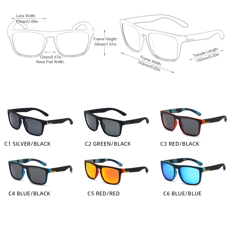 Lunettes de soleil polarisées vintage pour hommes et femmes, lunettes de pêche, lunettes de conduite de camping, nuances de sport, randonnée, mode