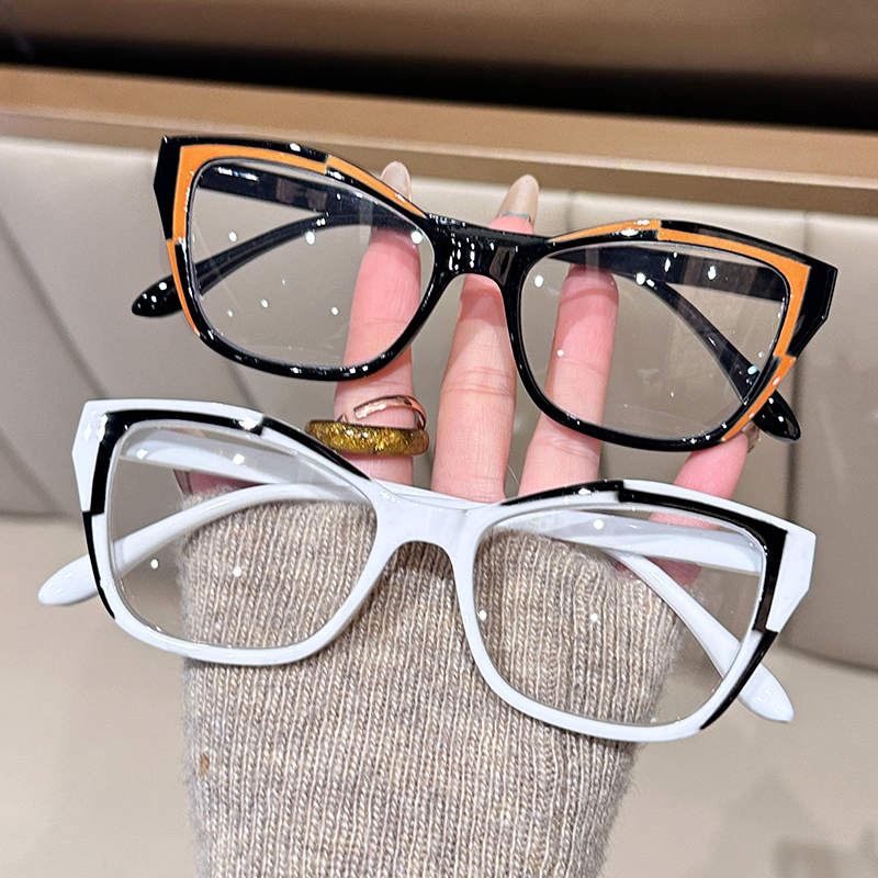 Lunettes de lecture élégantes pour femmes - Design color block tendance, anti-lumière bleue, puissance de 1,0 à 4,0