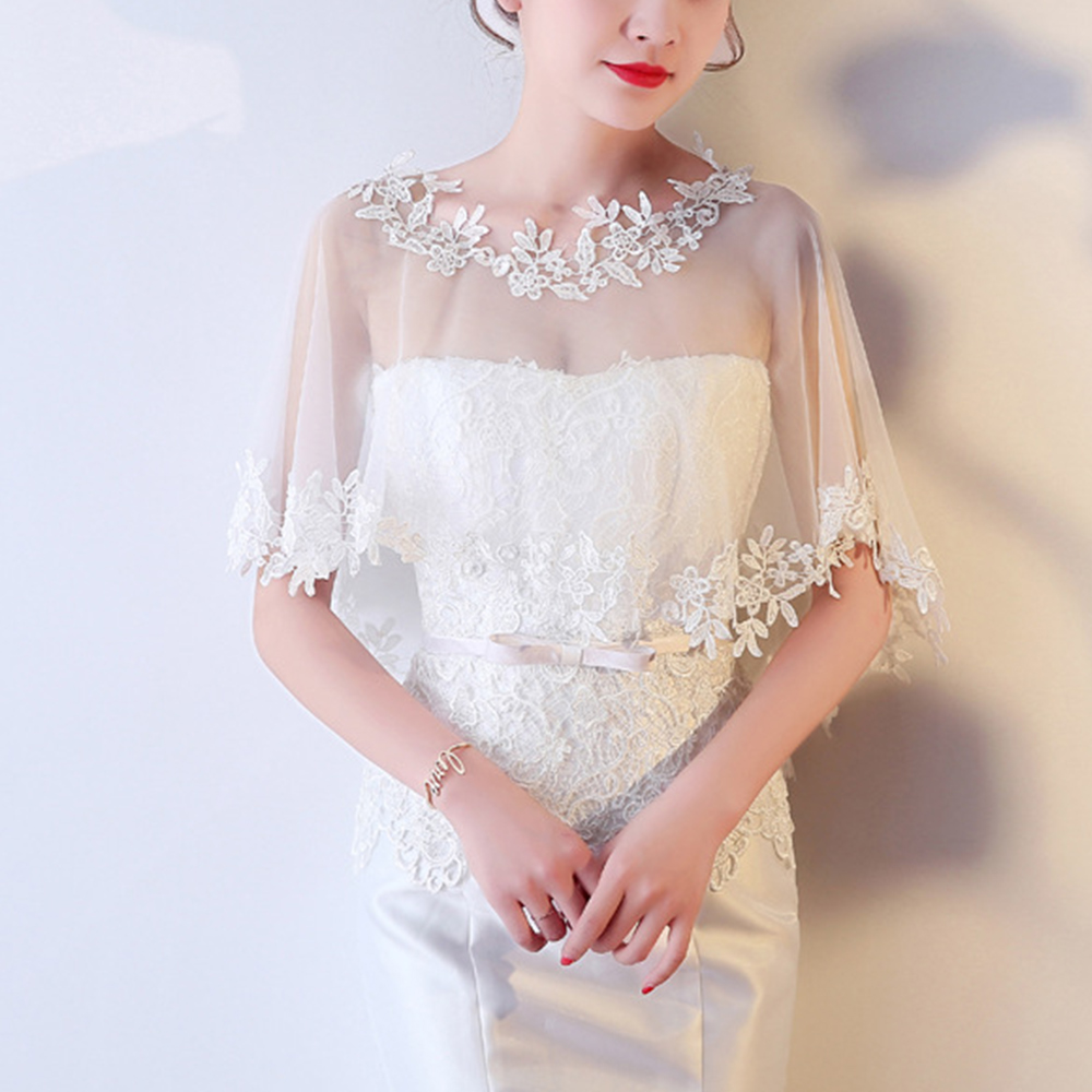 Châle décontracté en dentelle pour femmes, robe de soirée, style élégant, cosplay