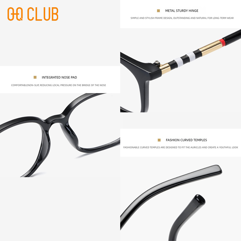 O-Q CLUB Plus Lunettes de lecture femmes lentilles optiques de haute qualité avec recette Femme Lunettes hommes Lunettes de soleil Lunettes myopie
