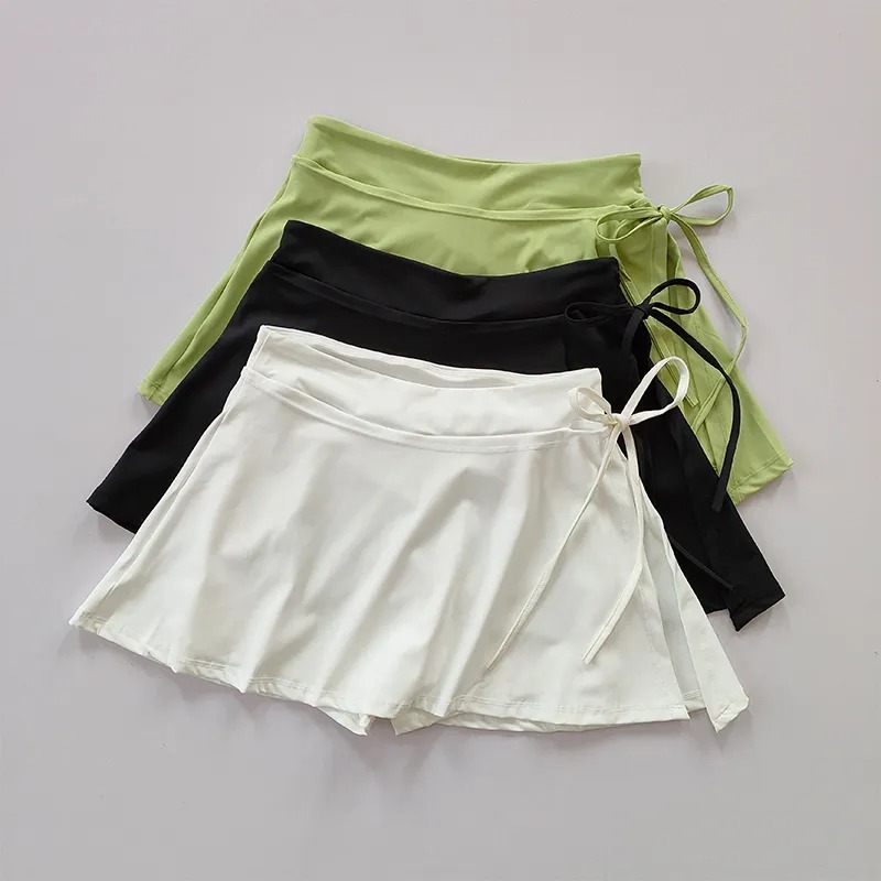 Jupes d'été pour femmes, mode Sexy, Mini jupes de soleil plissées élastiques pour écolière, uniforme coréen noir, jupes de Tennis taille haute
