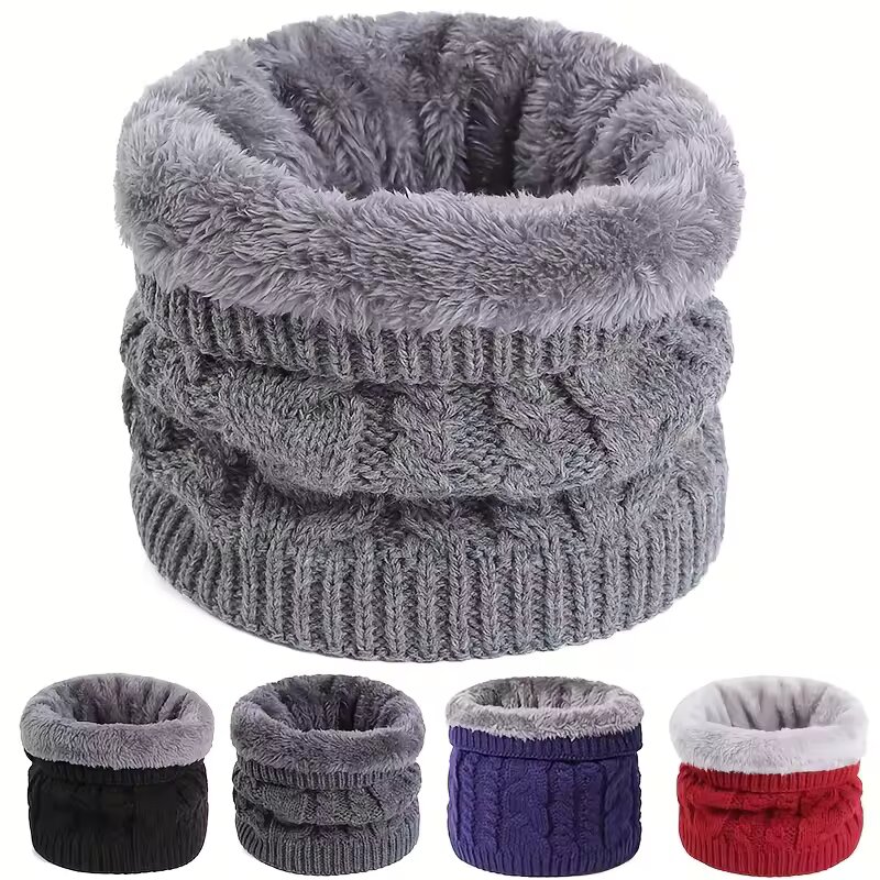 Écharpe Chauffante en Fibre de Polyester Tendance, Idéale comme Accessoire Confortable pour l'Hiver pour Hommes et Femmes par Temps Froid