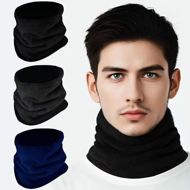 Écharpe de cou d'hiver pour hommes, chaude, coupe-vent, polaire, Tube de Ski, Sport de plein air, résistant au froid, thermique, cyclisme, Snowboard, couverture faciale