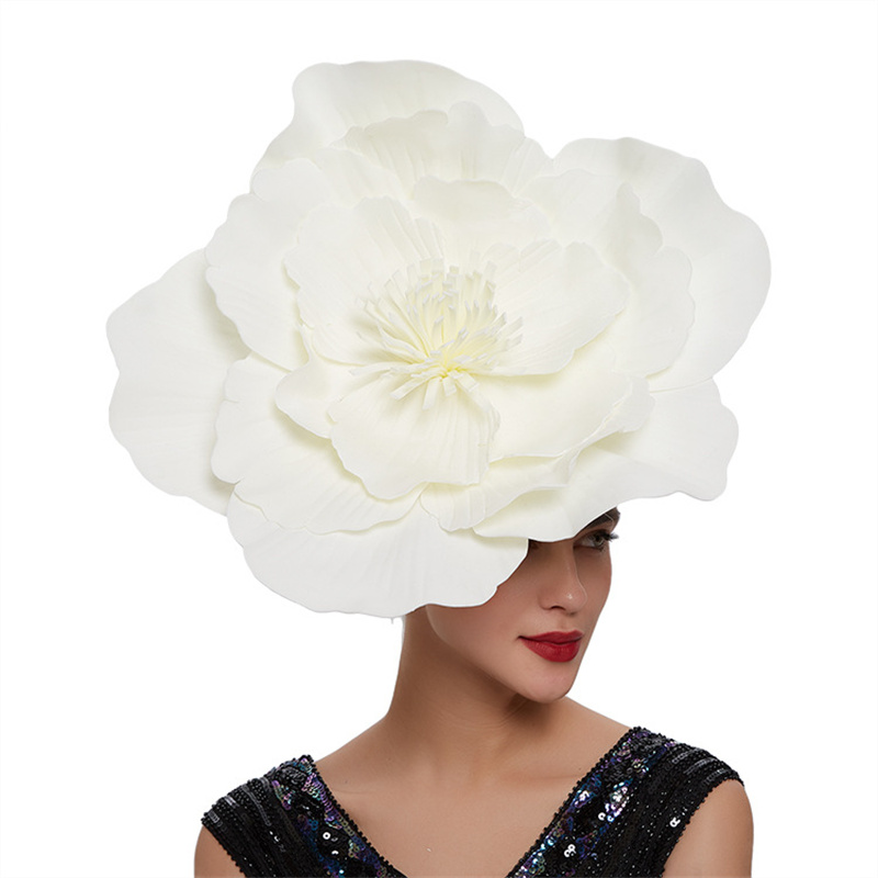 Femmes grande fleur bandeau de cheveux arc fascinateur chapeau coiffure maquillage de mariée bal Photo Shoot photographie cheveux accessoires