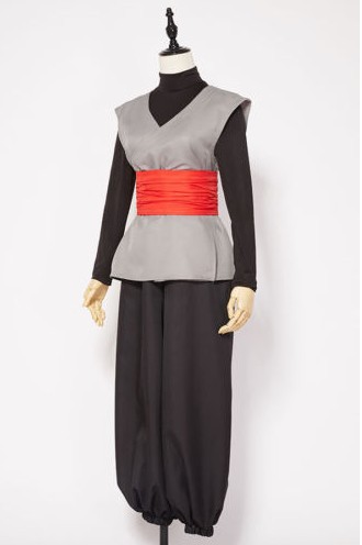 Costume de cosplay noir pour hommes, tenue d'anime Kung Fu, uniforme, ensemble complet pour Halloween, déguisement de carnaval, fête costumée