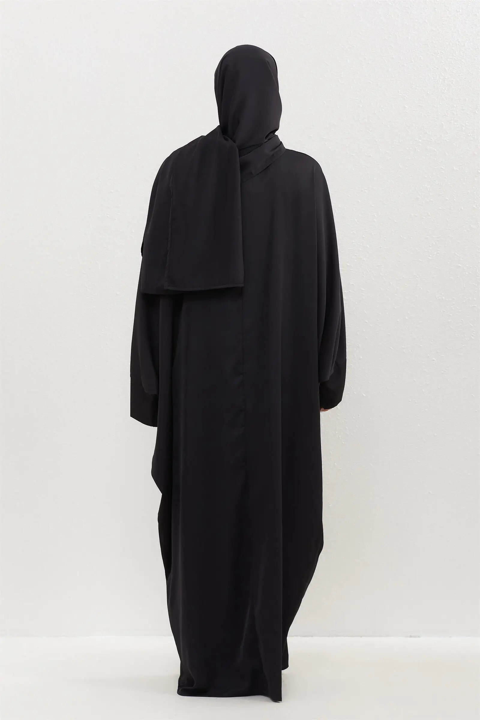 Abaya musulmane avec hijab pour femmes, vêtements islamiques, jilbab, dubaï, saoudien, robes de prière de modestie turque, caftans, 2 pièces