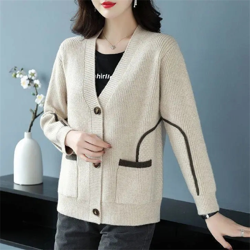 Pull Femme Grande Taille, Cardigan Polyvalent, Confortable, Élégant, Printemps Automne, 2023
