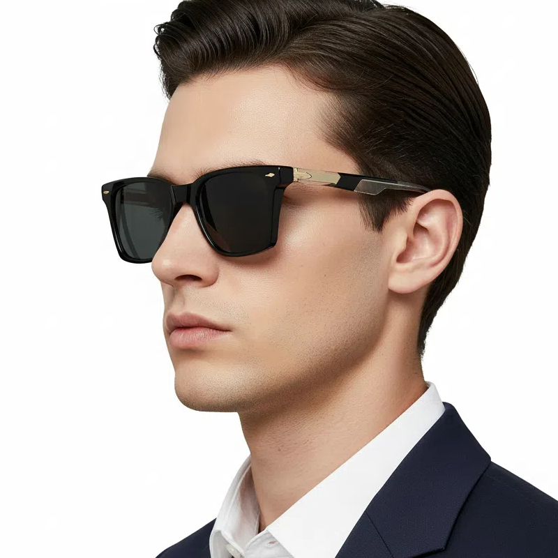Lunettes de soleil carrées de luxe pour hommes et femmes, rétro, pour affaires, pour la conduite quotidienne, les voyages, UV400