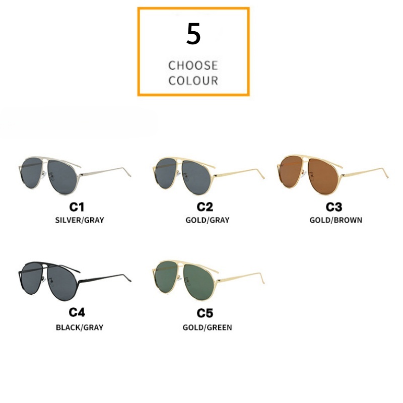 Lunettes de soleil rondes rétro de haute qualité pour femmes et hommes, mode féminine de luxe surdimensionnées, nuances UV400, nouvelle collection
