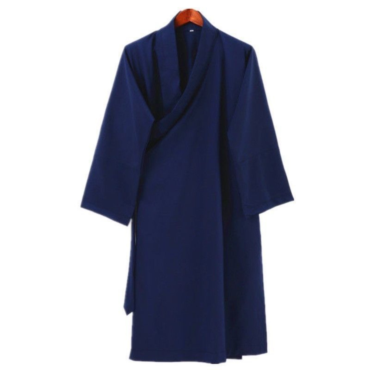 Ensemble de Robe taoïste, tenue d'entraînement, Robe longue Tai Chi, San Qing, bleu marine, fournitures taoïstes, vêtements de moine rituel bouddhiste