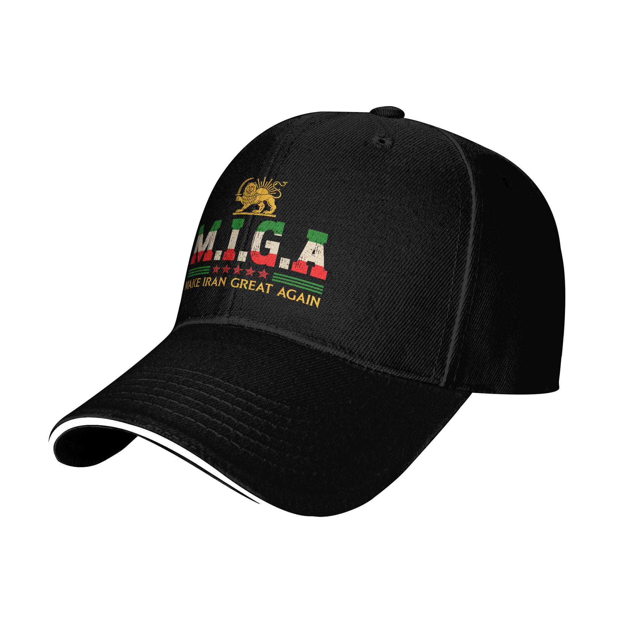 Casquette de baseball MIGA, emblème de l'Iran, « Make Iran Great Again », style y2k, casquette de camionneur unisexe, pour hommes, vente en gros de casquettes de baseball