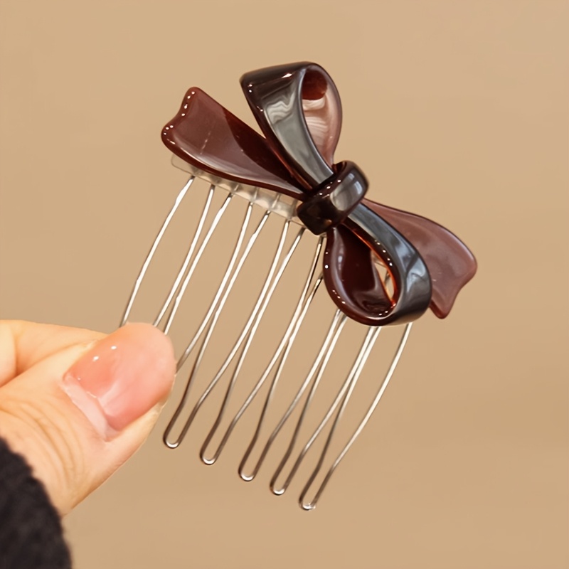 Lot de 3 pinces à cheveux élégantes avec nœuds, élastiques et épingles à cheveux pour franges – Accessoires capillaires pour le Ramadan, l'Aïd, la Fête des Mères, Pâques – Cadeaux de fêtes
